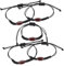 MOTHNUR 5 Stück Verstellbare Rugby Ball Armbänder Robustem Sport Fan Schmuck für Männer und Frauen für Rugby Enthusiasten Langlebige und Bequeme Armbänder