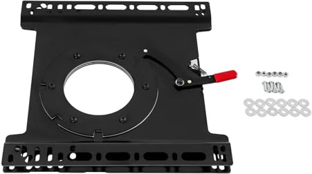 Drehkonsole Fahrer & Beifahrer für VW T5 T6 Multivan, Sprinter 2002–2024, Ford Transit 2014–2023, 360° drehbar, aus robustem Kohlenstoffstahl, stabil & langlebig (Fahrersitz)