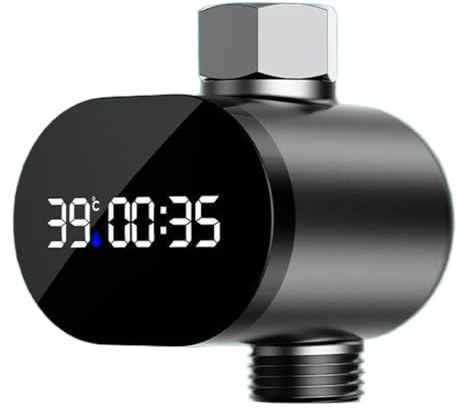 Termometro digitale a LED per doccia, display della temperatura, flusso d'acqua, indicatore di colore cangiante per docce, rubinetti del bagno
