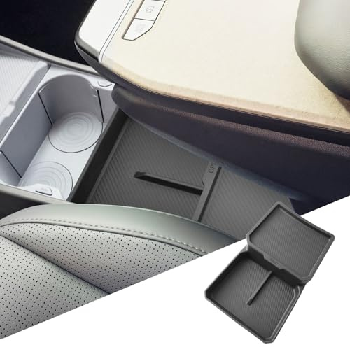 SHAOHAO Kompatibel mit Kia EV3 Earth GT Line 2025 2026 Doppeltes Staufach in der Mittelkonsole Befindet sich im unteren Bereich der Mittelkonsole Organizer Aufbewahrungsbox Kia EV3 Zubehör