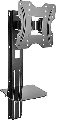 BeMatik - Soporte de Pared para Pantalla TV de 23 a 42 Compatible VESA-100/200 con Bandeja