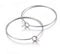 UNICRAFTALE 100St. 304 Edelstahl Weinglas Charms Ringe Creolen Befunde DIY Material Ohrring Für Frauen Mädchen DIY Basketball Frauen Creolen 29x25x0.7mm