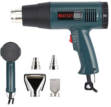 1800W Pantalla LCD Pistola de Aire Caliente Pistolas de Calor Termorreguladoras Eléctricas Industriales Continuas Herramienta Térmica Termocontraíble