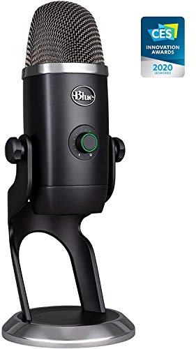 Blue Yeti X Professional Condenser USB Microphone with High-Res Metering, LED Lighting & Blue Voice Effects for Gaming, Streaming & Podcasting On PC & Mac (Renewed)