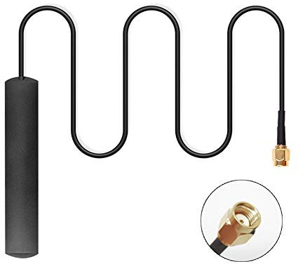 DAB Digital Car Radio Aerial, 1.5m SMA DAB 3G Car Radio Internal Amplifier Aerial Antenna Cable Wire Line Black Hole