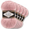 Alize 5 x 100 g Lanagold Wolle | 53 Auswahl | Stricken Häkeln Wolle (161 | Puderrosa)