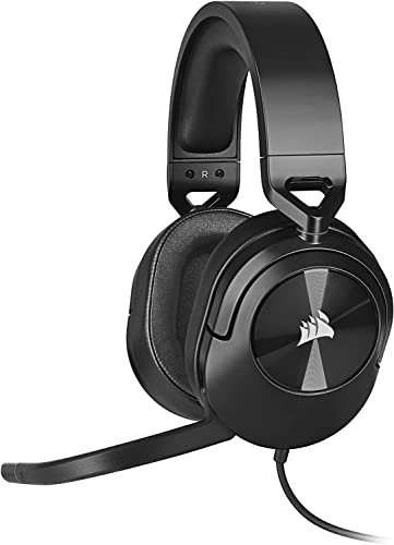 Corsair HS55 Stereo Wired Gaming Headset - Carbon (Renewed)