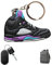 JINYONGXING Porte-clés créatif inspiré des baskets de basket-ball, cadeau pour hommes et femmes, amateurs de basket-ball, violet, S