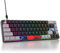 Owpkeenthy Tastiera meccanica da gioco portatile al 65%, mini tastiera cablata ultra compatta RGB a 68 tasti, tastiera da ufficio con interruttore rosso retroilluminato per PC/PS5/XBOX (interruttore