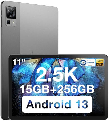 DOOGEE T30 Pro Android Gaming Tablet, 11 Zoll 2.5K Tablet PC /15 GB+256GB(2TB TF),Helio G99/Cota-Core 2.0 GHz/8580mAh(33W)/20MP/Dual SIM 4G LTE +5G WiFi