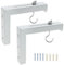 Projector Screen L-Bracket Mounting Hanger Holder Wall or Ceiling Mount Stand Adjustable Extension with Hook Hold Up to 20KG