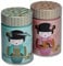 Dose Little Geisha 150g - 2er Set - mit japanischen Motiven aufwendig lackiert, Innendeckel und Stülpdeckel - Kaffee- Teedose Ø 7,5cm Höhe 11,7cm Vol. ca.520ml