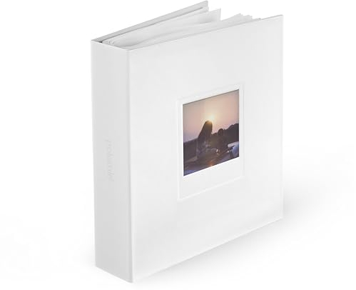 Polaroid Fotoalbum - Weiß - Großes Fotoalbum für Polaroid i-Type, 600 und SX-70 Sofortfotos, Kapazität 160 Fotos (6379), 006379, Weiss/Opulenter Garten