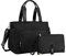 Multifunction Diaper Bag Tote with Portable Changing Pad Breast Pump Bag with 15 Inch Laptop Sleeve Work Bag, Black2