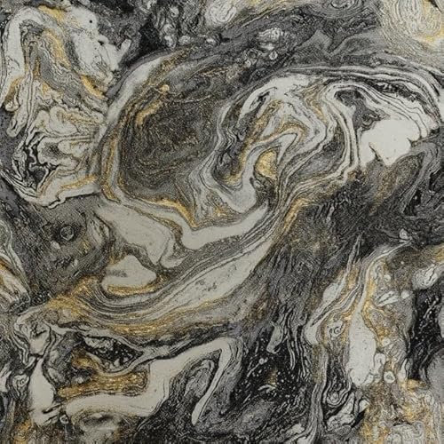 Rokya Carrara Dark Grey Marble with Glitter MC7109 Wallpaper