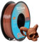 TEQStone PLA Filament 1,75mm Braun 1KG Maßhaltigkeit +/-0.02mm Sauber Gewickelt PLA Basic 3D Drucker Filament Vakuumverpackung