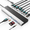 WAVLINK Docking Station USB C 3 monitor, Docking Station con Dual HDMI, DP, 100W PD, USB3.0&2.0, RJ45, slot SD/TF, audio/microfono, compatibile solo con computer Windows