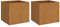 Eleganz Cortenstahl Pflanzkübel 2 STK. 32x30x29 cm - Moderner Pflanzkübel für Garten und Terrasse - Wetterfest & Langlebig - Ideale Lösung für Outdoor-Bepflanzung