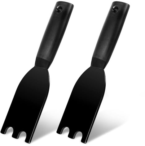 COMNICO Pack of 2 Barbecue Scrapers, Heat Resistant Nylon Spatula, Grill Spatula, Heat Resistant Cleaning Tool for George Foreman Indoor Grills