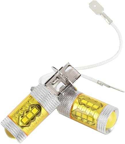 2PCS LED Yellow Fog Light Lamp Bulbs H3 12-24V 80W 16SMD Extremely Bright Bulbs Car Fog Light Lamp Bulbs Nice processing