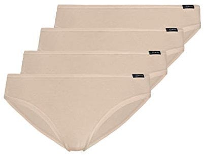 Skiny 4er Pack, Advantage Cotton Damen Rio Slip (38, Skin)