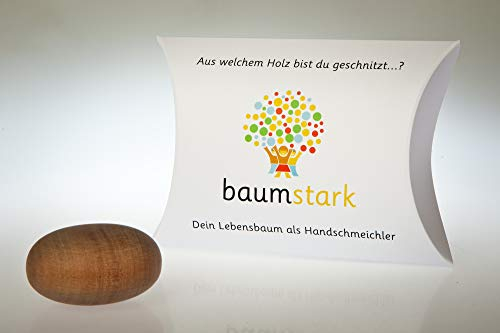Baumstark B112 Eberesche 45mm 1.4. -10.4. und 4.1 Handschmeichler mit Baumhoroskop (01.04. – 10.04. und 04.10. – 13.10.), Holz, 8 x 11.5 x 2.8 cm