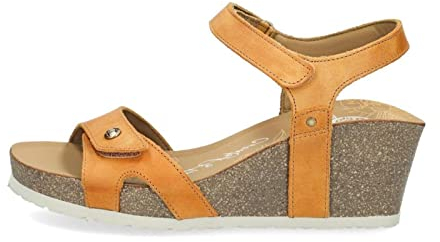 Panama Jack Femme Julia Basics Sandales Bride Cheville, Jaune (Vintage B11), 39 EU