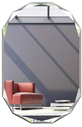 Spiegel Ovaler Wandspiegel Rahmenloser Badspiegel-HD Real Imaging, Badwaschspiegel Garderobe Schminkspiegel Hotelspiegel