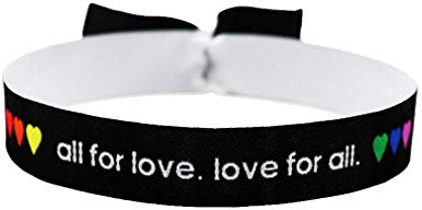 3x All for love - love for all Armband Festival Bändchen CSD Pride Lgbt