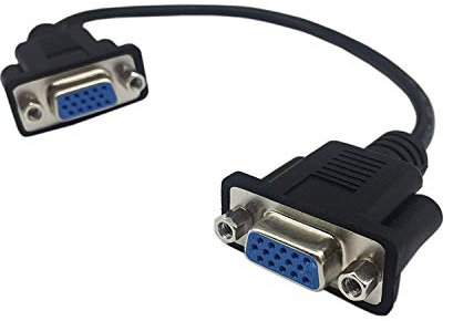 INNOV8 VGA SVGA 15 pin femmina a femmina adattatore di commutazione di genere cavo video monitor per PC portatile TV proiettore - 0,3 m