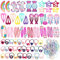 172pcs Accesoris de Pelo para Niña, 42pcs Clips Pelo Bebe Niña y 130pcs Gomas Pelo Niña, Pinzas de Pelo Horquillas para Niña Bebe Infantiles (B)