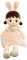 Uposao Kuschelpuppe Weiche Stoffpuppe, 45CM Mädchen Plüschpuppe Gefüllte Puppen mit Kleidung Haaren Niedliches Märchen Prinzessin Stofftier Fee Spielzeug Weihnachten Geschenk Für Baby Kinder,Rosa