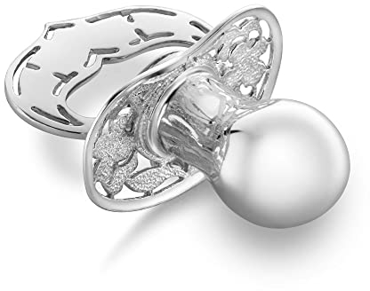 Charmanter Taufgeschenk Schnuller Aus Hochwertigem 925 Sterling Silber Für Unvergessliche Babymomente