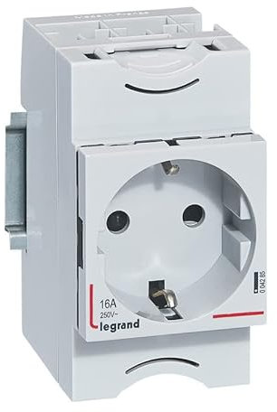 LEGRAND Toma o enchufe 2P+T 16A 2,5 módulos para cuadro eléctrico, 004285E