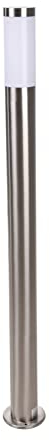Novatool Gartenlampe I 110 cm I Edelstahl I IP44 I E27 Sockel I Gartenleuchte Stehlampe Säulenlampe außen Außenlampe Aussenleuchten Sockelleuchte Pollerleuchte Wegeleuchte
