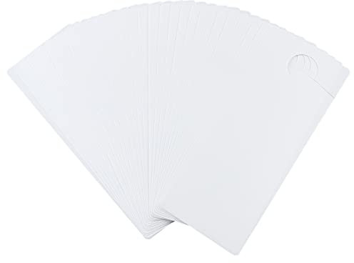 GLOBLELAND 30Pcs Plastic Door Hangers Signs PVC Blank Door Knob Hanger Signs, 236x89mm/9.23x3.5in Do Not Disturb Door Hanger Sign for Office Bedroom Hotel Decoration