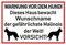 Samunshi® Aufkleber Malinois Warnung - Schild Sticker Hinweisschild Warnschild Vorsicht Hund 30 x 20cm Malinois Warnung schwarz