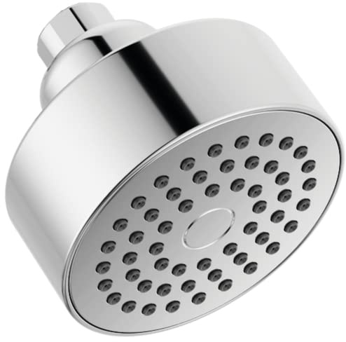 Delta Faucet Modern 3.5-inch Single-Spray Shower Head, Chrome Round Shower Head, High Pressure Shower Head, 1.75 GPM Flow Rate, Chrome RP101842