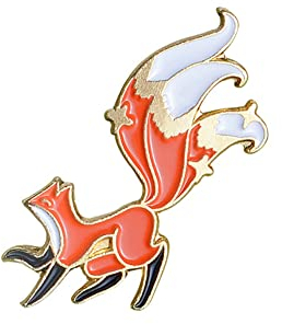 ARFUKA Anstecknadel Cartoon Fuchs Broschen Set Brosche Pins Anstecknadel Geschenk für Männer und Frauen Kleidung Taschen Jacken