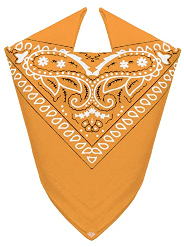 Van Der Rich ® - Bandanas aus 100% Baumwolle Kopftuch für Herren Damen (Senf, One Size)