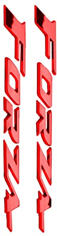STATUZ 3D 1 Paar Motorrad Aufkleber Emblem Abzeichen Logo Aufkleber Tank Scooter Heck Zubehör Für Honda Forza 125 250 300 350 750 Schmücken (Color : 3)