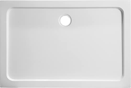 Plato de ducha Rectangular Qatar Altura 5 cm para Mampara Acrílico PVC (80x110x5 cm)