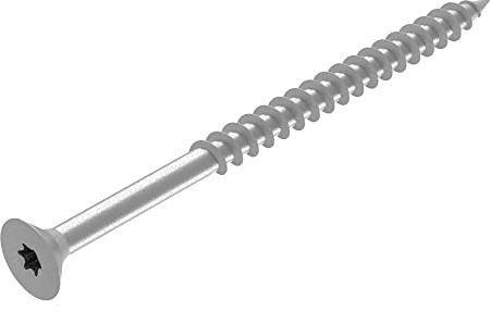 SECCARO Spanplattenschraube 4,5 x 70 mm, Edelstahl V2A VA A2, Holzschraube mit Teilgewinde, TX/Innensechsrund 100 Stück