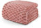 Exclusivo Mezcla Plaid Couverture Polaire 150 x 200 cm, Plaid Jeté de Canapé, Couverture pour Le lit léger Douillet et Moelleux pour Toute la Saison, Rose poussiéreux