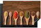 KitchenYeah© Herdabdeckplatte Einteilig Küche Ceranfeld Abdeckplatte Cerankochfeld Abdeckung Induktionskochfeld Schutzmatte Schöpfkelle - Kräuter - Lebensmittel - Gewürze - Tisch - 80x52 cm