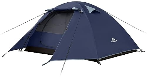Forceatt Zelt 2 Personen Camping Wasserdicht 3-4 Saison,Ultraleicht Zelte Mit Kleinem Packmaß, Kuppelzelt Sofortiges Aufstellen Für Trekking, Outdoor, Festival