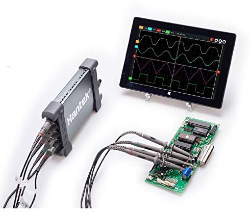 QDTimes USB Oscilloscope Hantek 6074BC/6104BC/6204BC/6254BC USB Digital Oscilloscope kit 70MHz 100MHz 200MHz 250MHz 4CH channels 1GSa/s PC Oscilloscope(Hantek6254BC)
