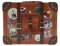 stylebox Rechteckige Blechdose in Form eines antiken Reisekoffers in braun Keksdose Deko-Box Retro-Dose Aufbewahrung, Volumen 2 l, Maße: 20 x 16 x 6 cm