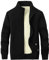 Vanchenl Felpa da uomo, casual, calda, in pile Sherpa, foderata, invernale, con cerniera, a maniche lunghe, con scollo rotondo, Nero , M
