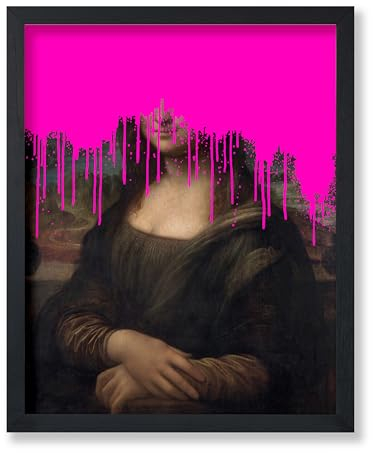 Poster Master Mona Lisa Poster – Graffiti-Druck – Altered Art – Trendy Art – Urban Art – Moderne Kunst – Geschenk für Männer & Frauen – Wanddekoration für Büro, Wohnzimmer oder Schlafzimmer – 20,3 x